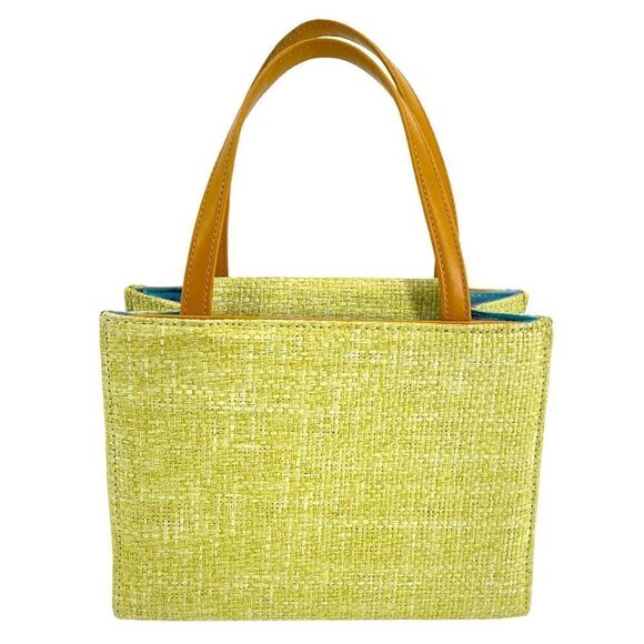 Unbranded Women’s Small Square Structured Basket Handbag Raffia Straw Tote - Picture 15 of 15